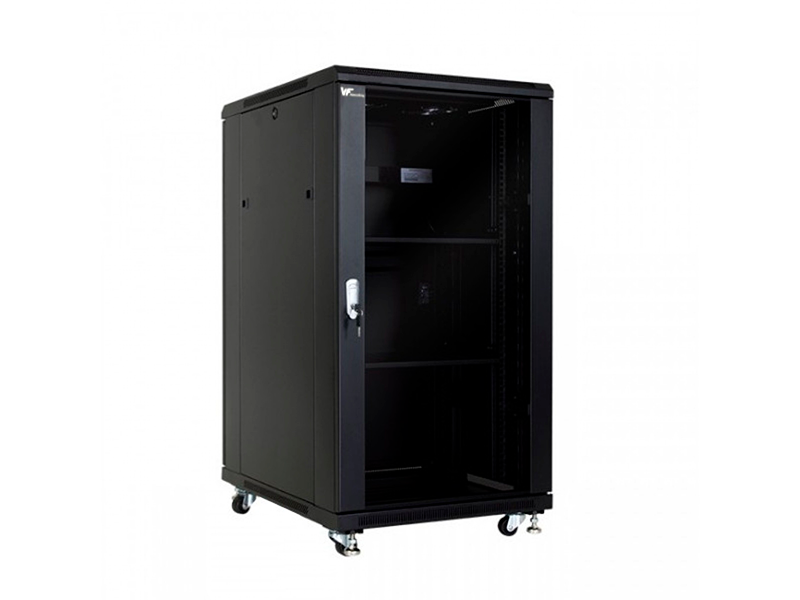 600x800 22u Rack Vf-rack Piso Negro 22u 600x800 P/vidrio | Linkbasic