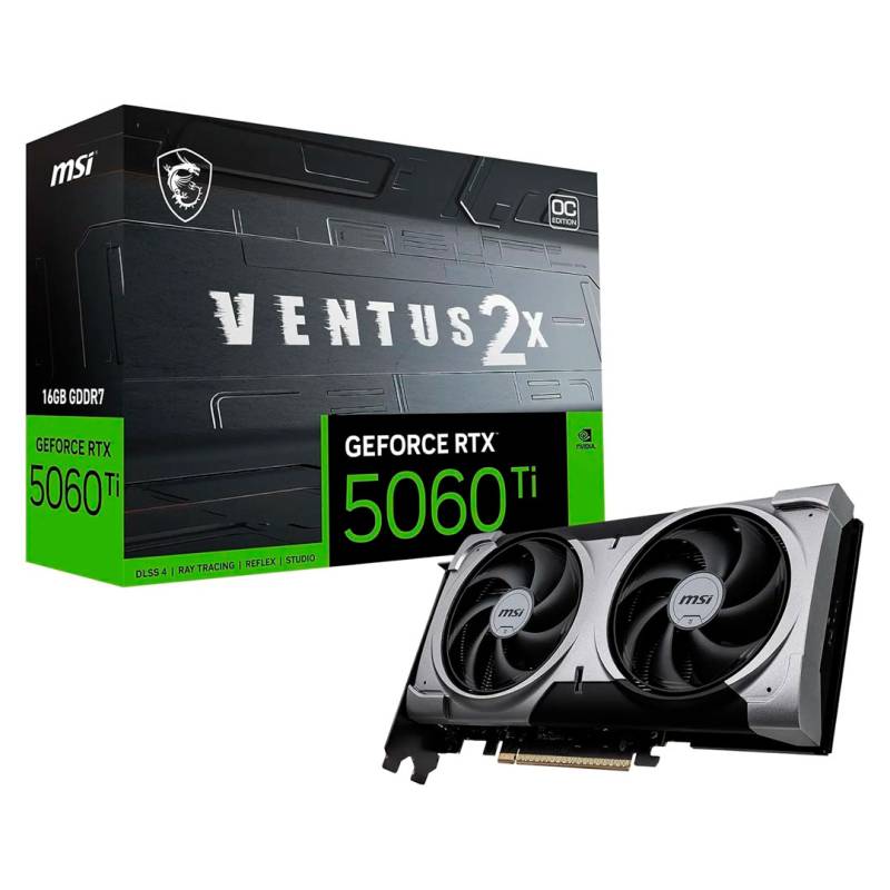 Tarjeta De Video Geforce Rtx 5060 Ti 16G Ventus 2X Oc Plus G506T-16V2Cp Msi Gddr7