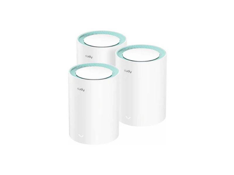 Pack 3 Mesh Cudy Ac1200 2 Puertos Gigabit.