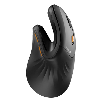 Mouse Ergonómico Vertical Protoarc Em11-Nl Inalámbrico Bluetooth + 2.4Ghz 2400 Dpi Negro