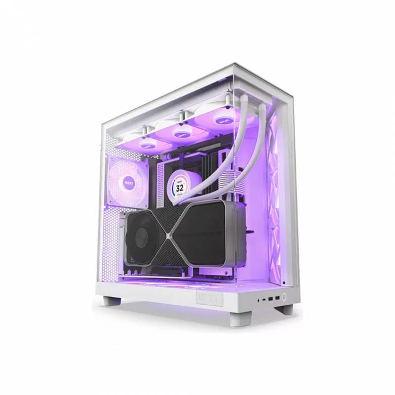 Gabinete Gamer Nzxt H Series H6 Flow Blanco.