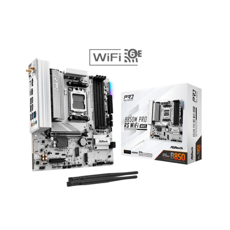 Motherboard B850M Pro Rs Wifi White 90-Mxbt30-A0Uayaz Asrock