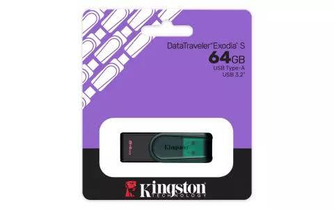 Pendrive Kingston Datatraveler Exodia S 64Gb Usb 3.2 Gen 1 Verde