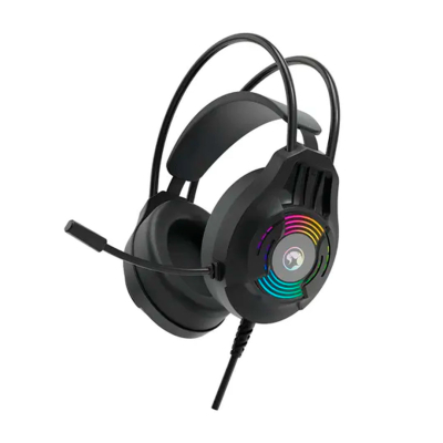 Auricular Con Micrófono H8326 Marvo Akari 30 Negro Rgb.
