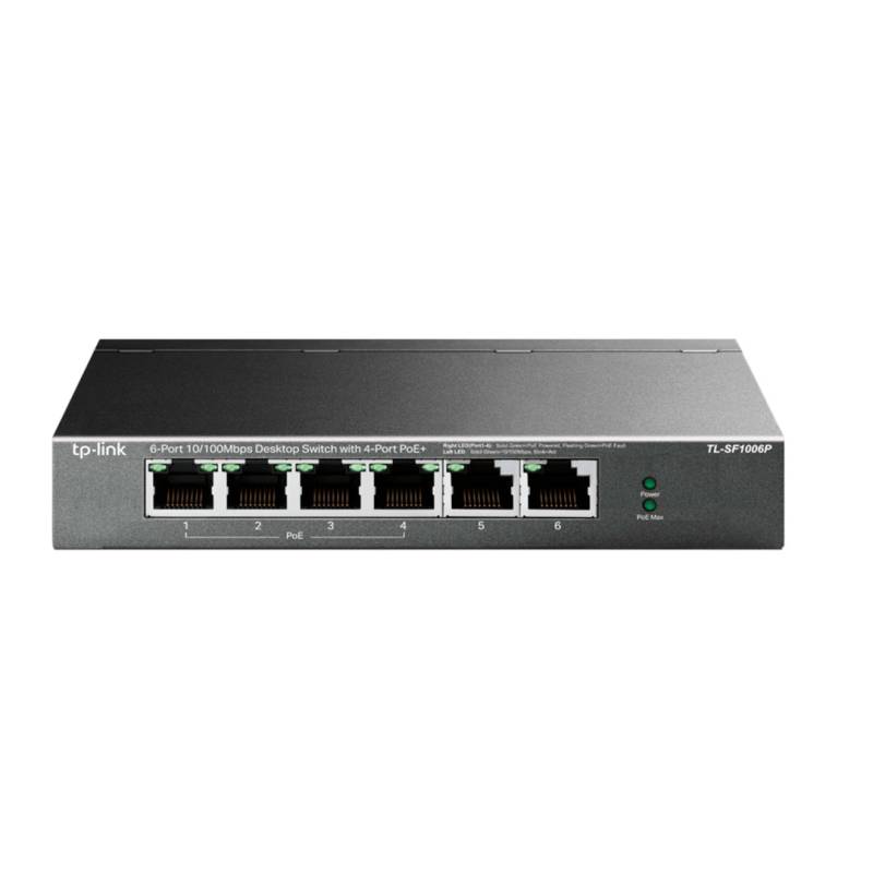 Switch Tp-Link Tl-Sf1006P 6 Puertos 10/100 4 Poe