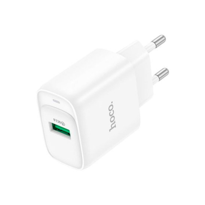Cargador De Pared Single Port Usb Qc3.0 Blanco Hoco C140A