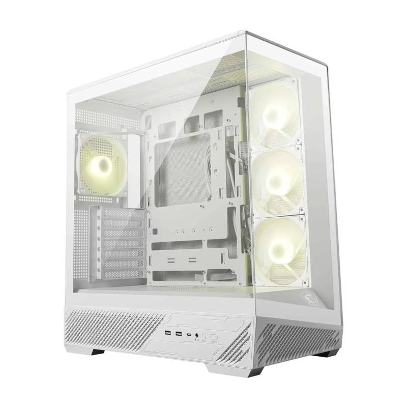 Gabinete Mid Tower Mag Pano 130R Pz Msi Blanco