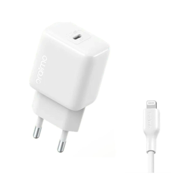 Kit Cargador Ocw-5202Ecl-W Oraimo Usb-C 20W Con Cable Usb-C A Lightning Blanco