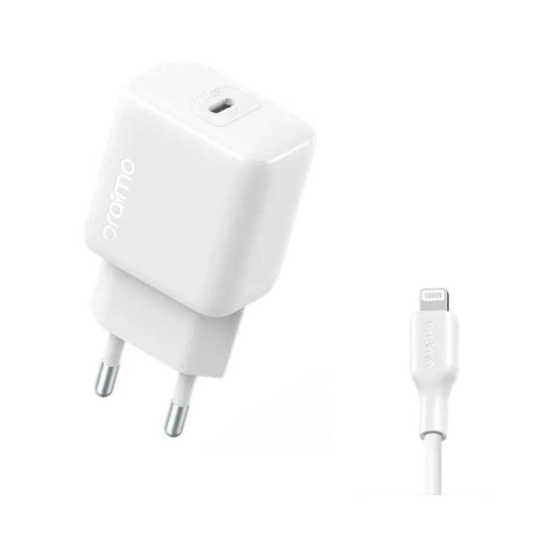 Kit Cargador Ocw-5202Ecl-W Oraimo Usb-C 20W Con Cable Usb-C A Lightning Blanco