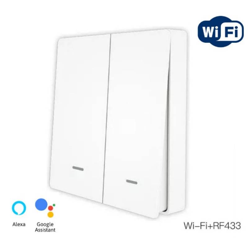 Interruptor Multicontrol Rt-B-Zs-Eu2-En Oem Wi-Fi/Rf433 Blanco 2 Vã­as