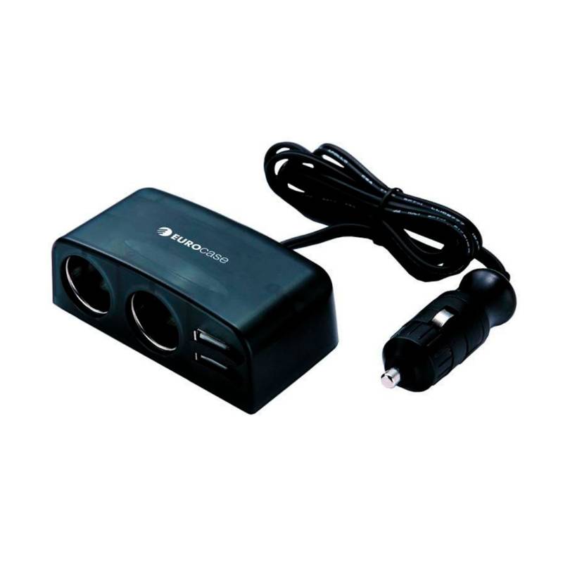 Cargador Para Auto Eurocase 2 Puertos Usb 12V