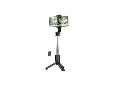 Soporte Tripode Para Smartphone Hoco K17 Con Control Remoto Negro.
