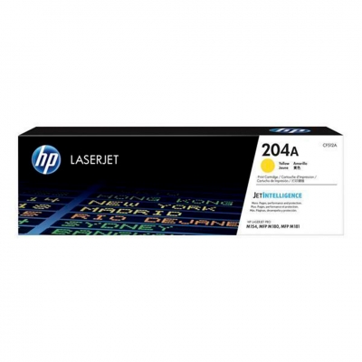 Toner Original Hp Cf512A (204A) Amarillo. Rendimiento 900 Copias.