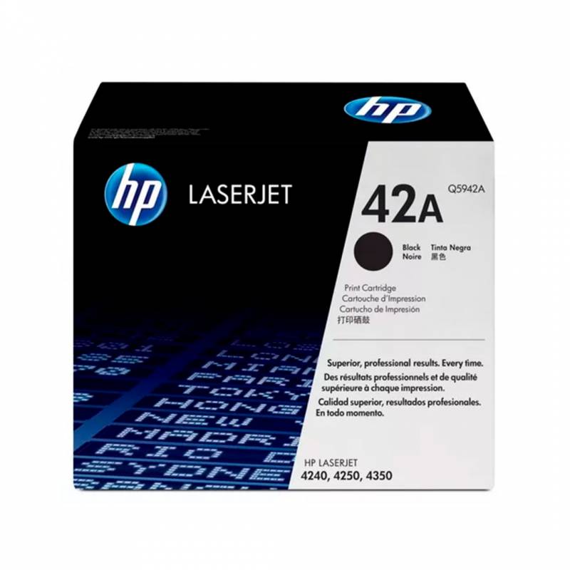 Toner Original Hp Q5942A Negro. Rendimiento 10.000 Copias.