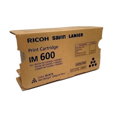 Toner Original Ricoh 418477 Negro. Rendimiento Aprox 25.500 Copias.