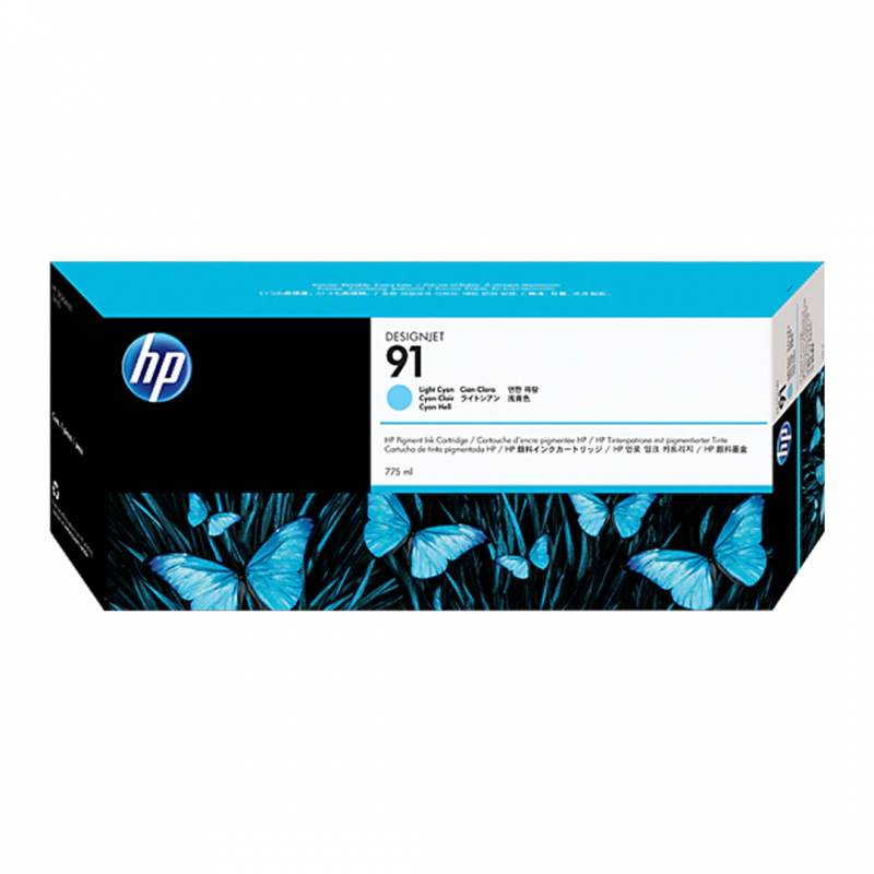 Cartucho De Tinta Original Hp  Light Cyan. C9470A (91)