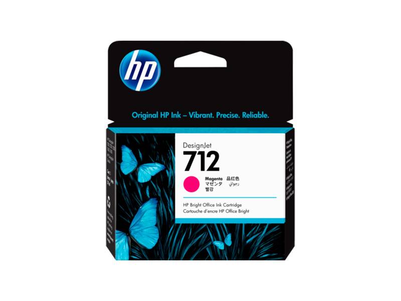 Cartucho De Tinta Original Hp 712 Magenta 29Ml