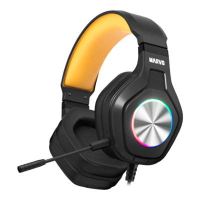 Auriculares Gamer Marvo Pulz 80 Hg9084 Cableados 3,5Mm Usb Rgb