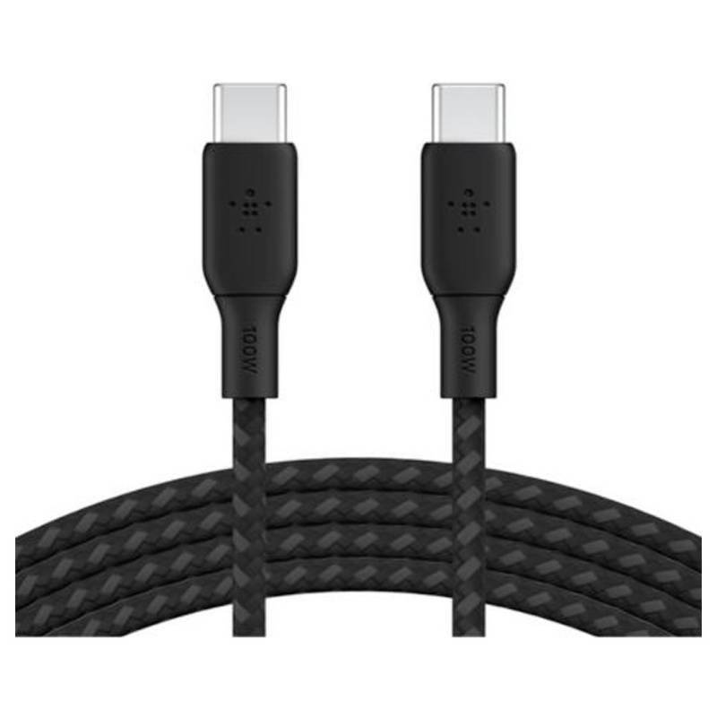 Cable Braided Usb-C A Usb-C Black 100W Cab014Bt2Mbk Belkin