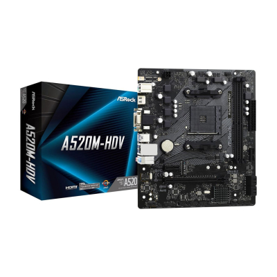 Motherboard A520M-Hdv 90-Mxbe50-A0Uayz Asrock