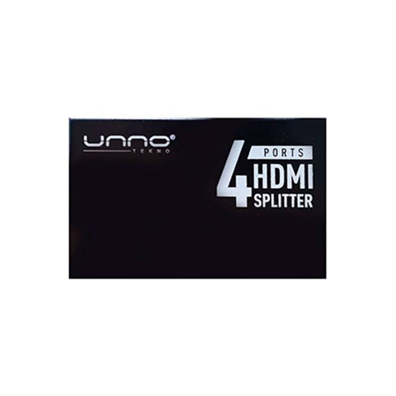 Splitter Hdmi 4 Puertos Hb1205Bk Unno Negro