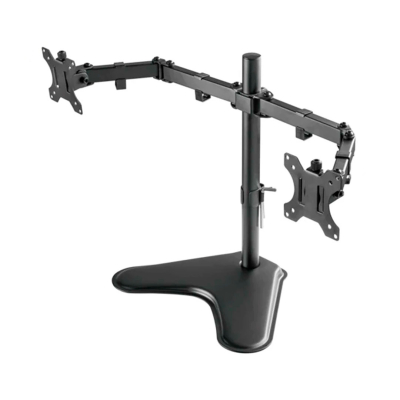 Soporte Para 2 Monitores Tm8001 Unno Negro.