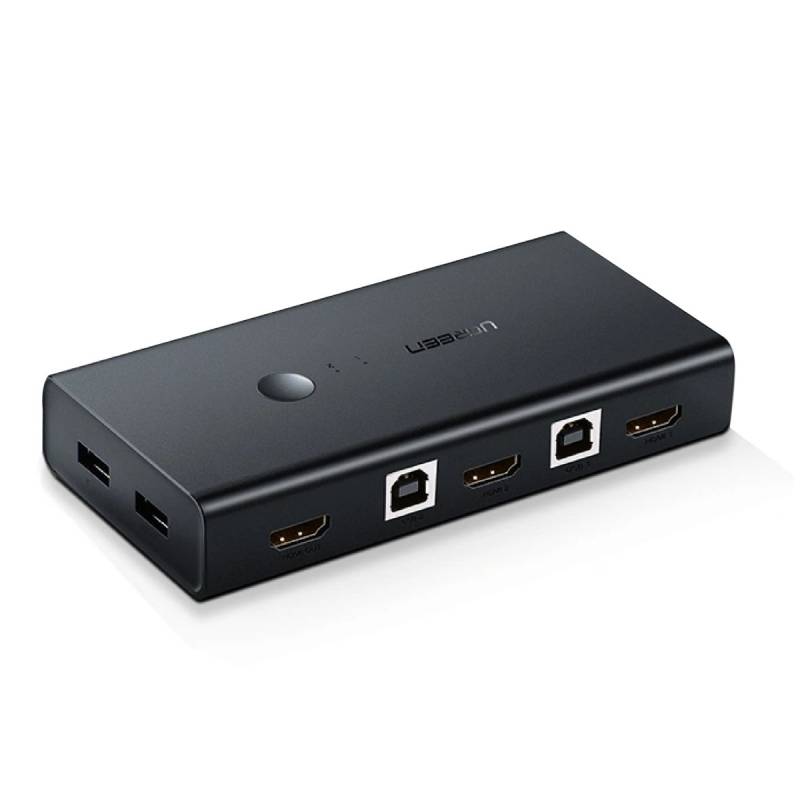 Switch Kvm Cm200 50744 Ugreen Hdmi 2 En 1 Usb 2.0 4K