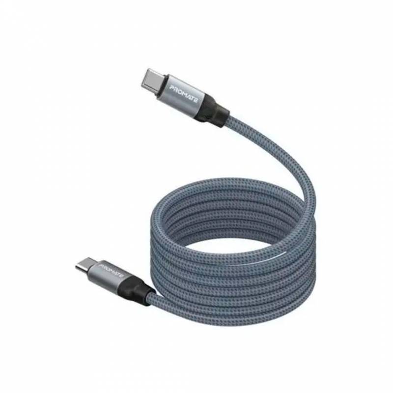 Cable Promate Sprigny.grey Usb-C A Usb-A 1.2M
