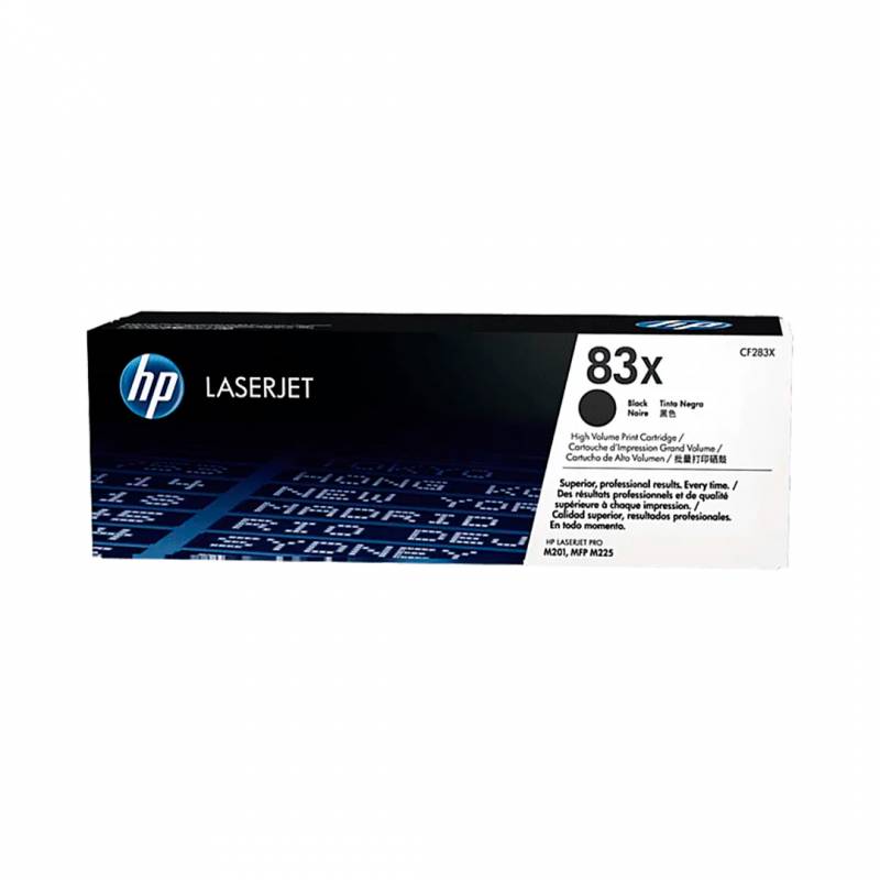 Toner Original Hp Cf283X (83X) Negro. Rendimiento 2.200 Copias.