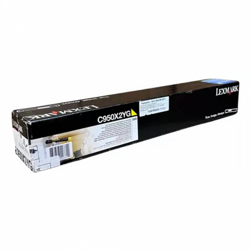 Toner Original Lexmark C950X2Yg Amarillo. Rendimiento 22.000 Copias. Alto Rendimiento.