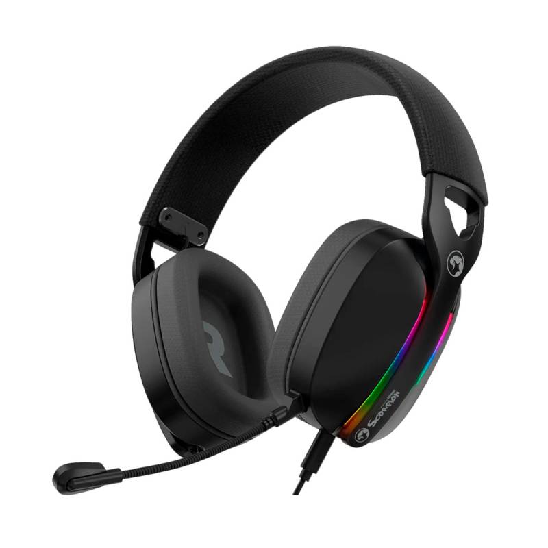 Auriculares Gaming Pulz 70S Hg9086 Marvo 7.1 Rgb Usb Negro