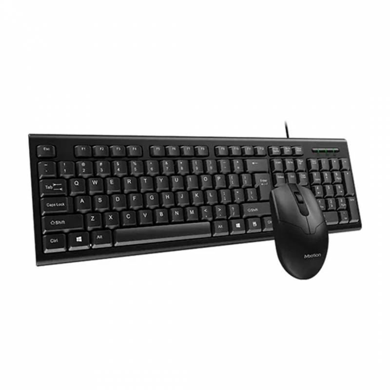 Combo Teclado Y Mouse C100 Meetion Con Cable Usb Negro (I01213)
