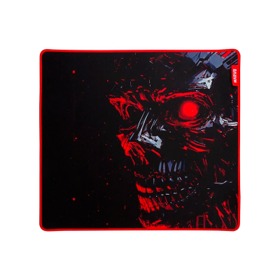 Mousepad Gaming Marvo Noob L G52 450 × 400 Mm Antideslizante Negro/Rojo