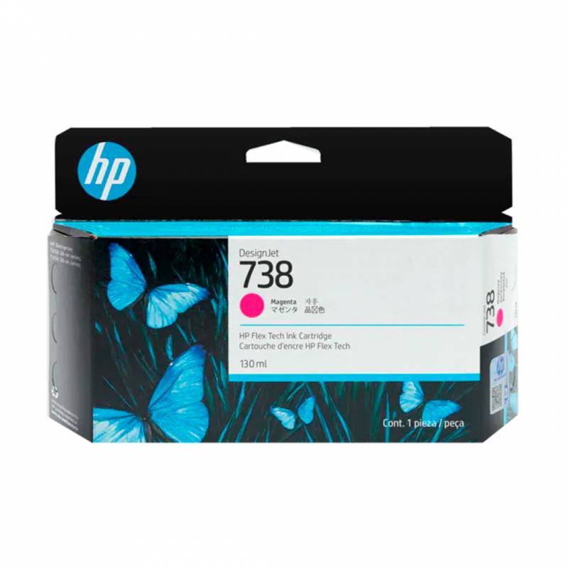 Cartucho De Tinta Original Hp 738 Magenta (498N6A)