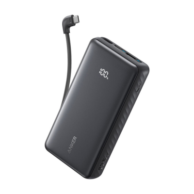 Power Bank Anker Zolo A1689H11 20000Mah 30W Usb-C Con Cable Integrado Negro