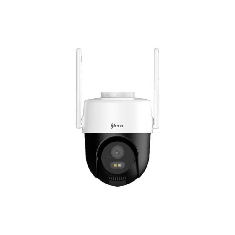 Cámara Ip Pan-Tilt S38Pt-Ch Sieco Wi-Fi Full Color Blanco