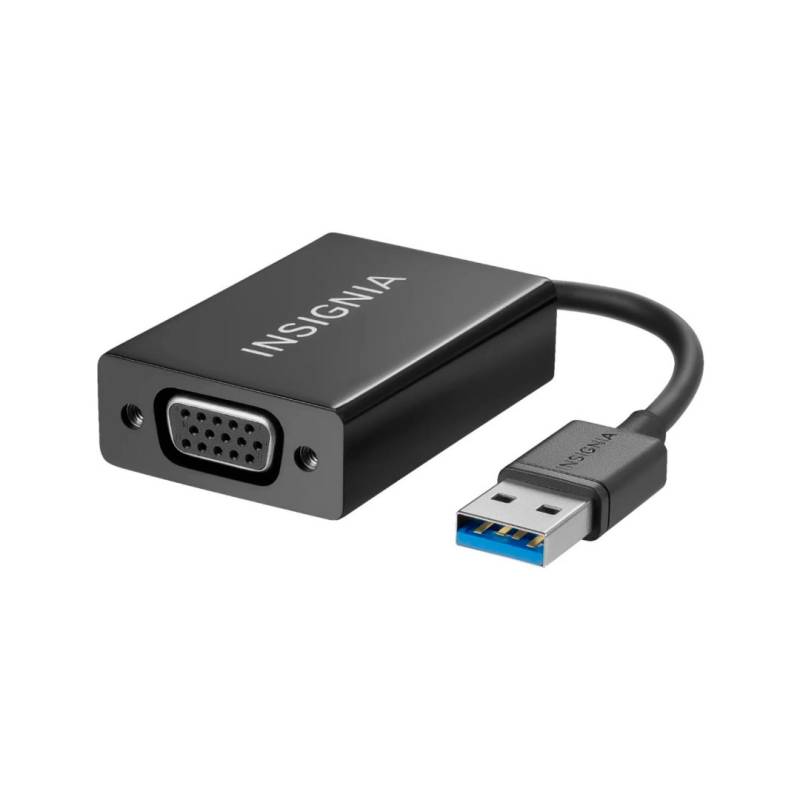 Adaptador Usb A Vga 3.0 Insignia - Resolución De Hasta 1080P (Con Puerto Usb 3.0