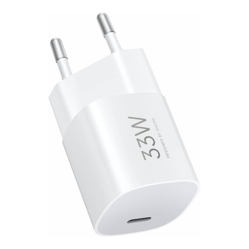Cargador De Pared Xiaomi 33W Nano Usb-C Gan Carga Rápida Blanco