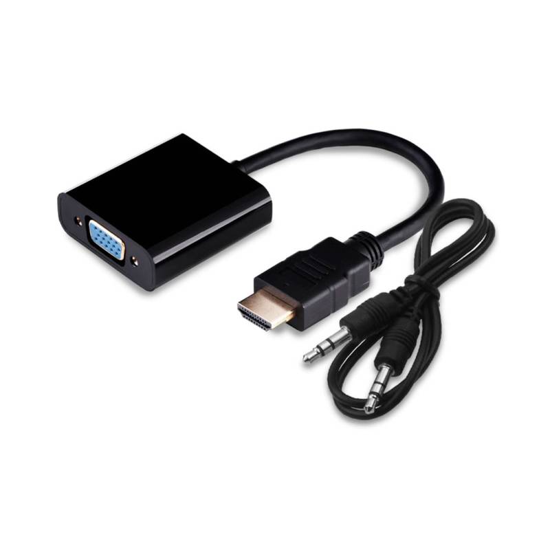 Cable Adaptador Para Pc Hdmi Macho A Vga Macho Con Audio