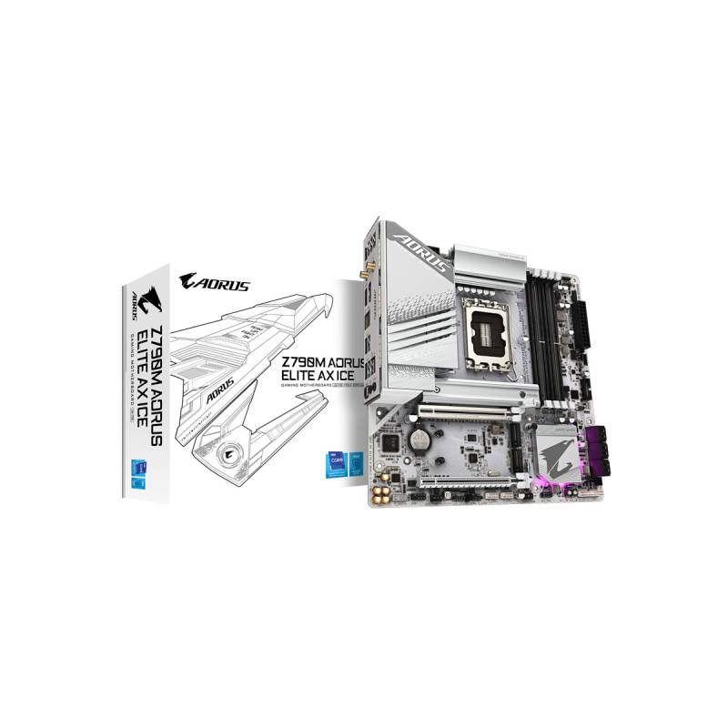 Motherboard Aorus Z790M Aorus Elite Ax Ice Micro Atx Lga1700 Wi-Fi 6E