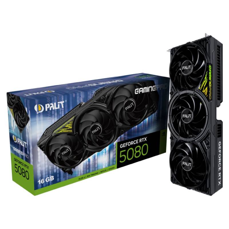 Tarjeta De Video Geforce Rtx 5080 Gamingpro Ne75080019T2-Gb2031Y Palit 16Gb Gddr7
