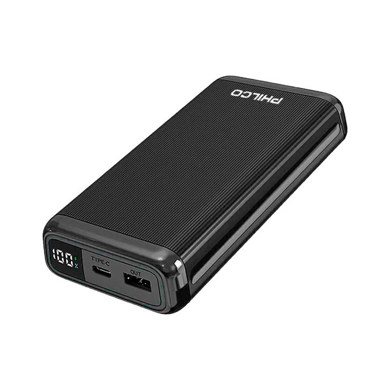 Powerbank Philco Pma8224 20000Mah Usb-C/Usb-A 22,5W Negro