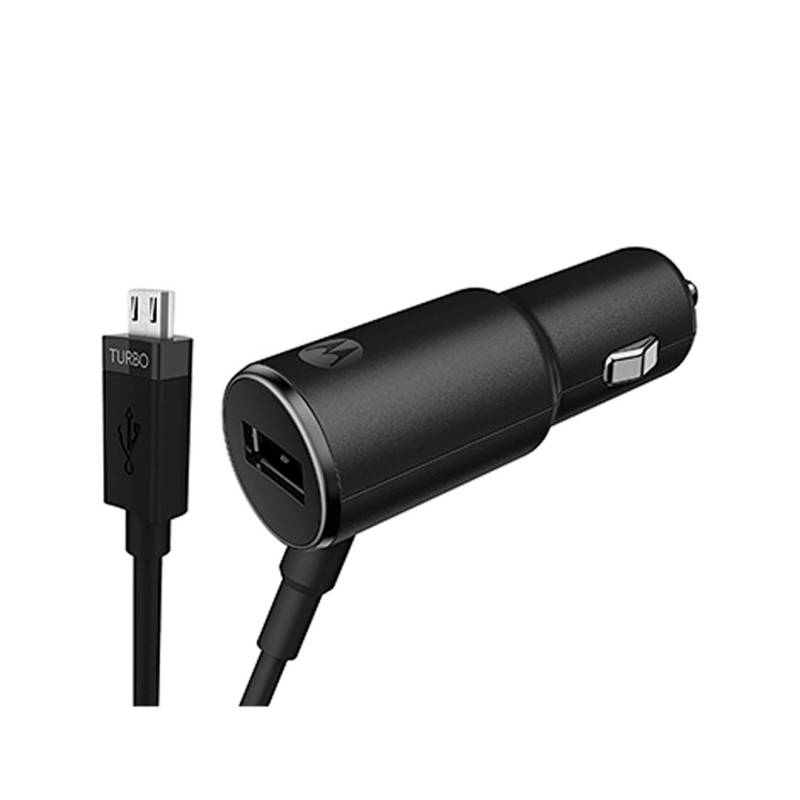 Cargador Para Auto Motorola Turbopower 25 Usb A + Micro Usb