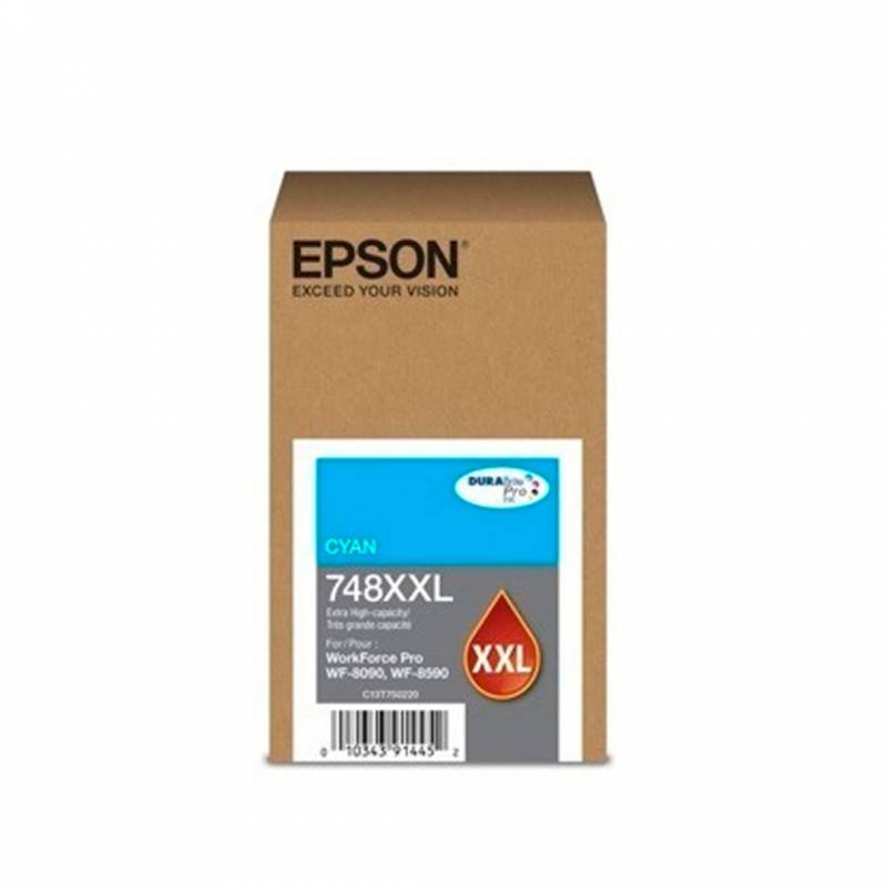 Cartucho De Tinta Epson Original 748Xxl Cyan