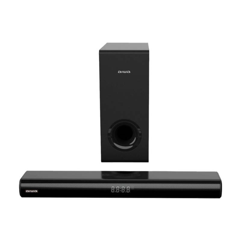 Barra De Sonido Con Subwoofer Inalámbrico Awsbc800Ww Aiwa Negro