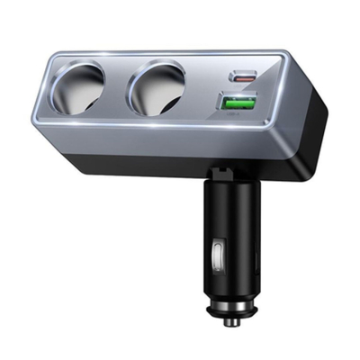 Cargador De Auto Z65B 189329 Hoco Pd48W Usb-C + Usb-A Negro