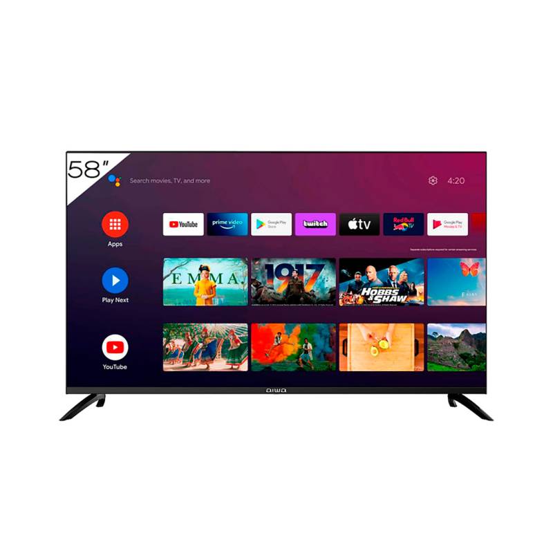 Smart Tv Aiwa 58 Led Hdr 4K Google Tv Comando De Voz