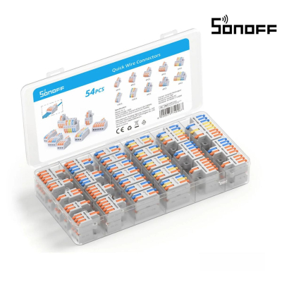 Conectores De Cable Rápido 6920075740967 Sonoff Pack 54 Piezas Gris