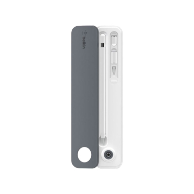 Funda Y Soporte Para Apple Pencil F8J206 Belkin Blanco/Gris