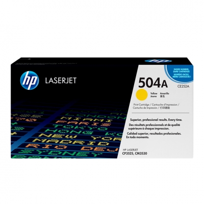 Toner Original Hp Ce252A Amarillo. Rendimiento 7.000 Copias.
